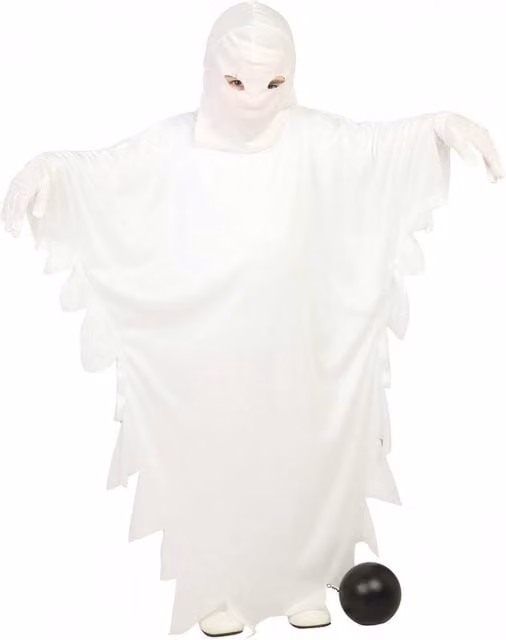 Fiestas Guirca Childrens Ghost Costume in White for Ages 10-12 Years