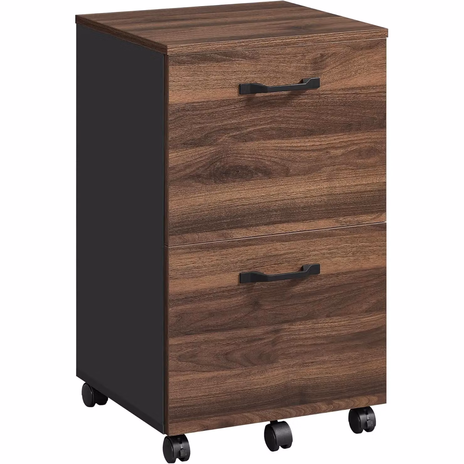 VASAGLE 2 Drawer Rolling File Cabinet in Brown with Castors, H 70 x W 42 x D 40 cm – 5