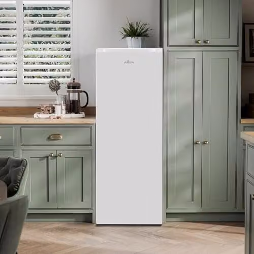 Willow WTF55W 177L Freestanding Tall Upright Freezer with Reversible Door, White – 2
