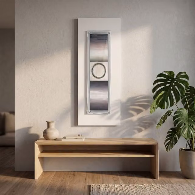 Orsina Multicolour Abstract Geometric Framed Wall Art with Acrylic Plastic Frame