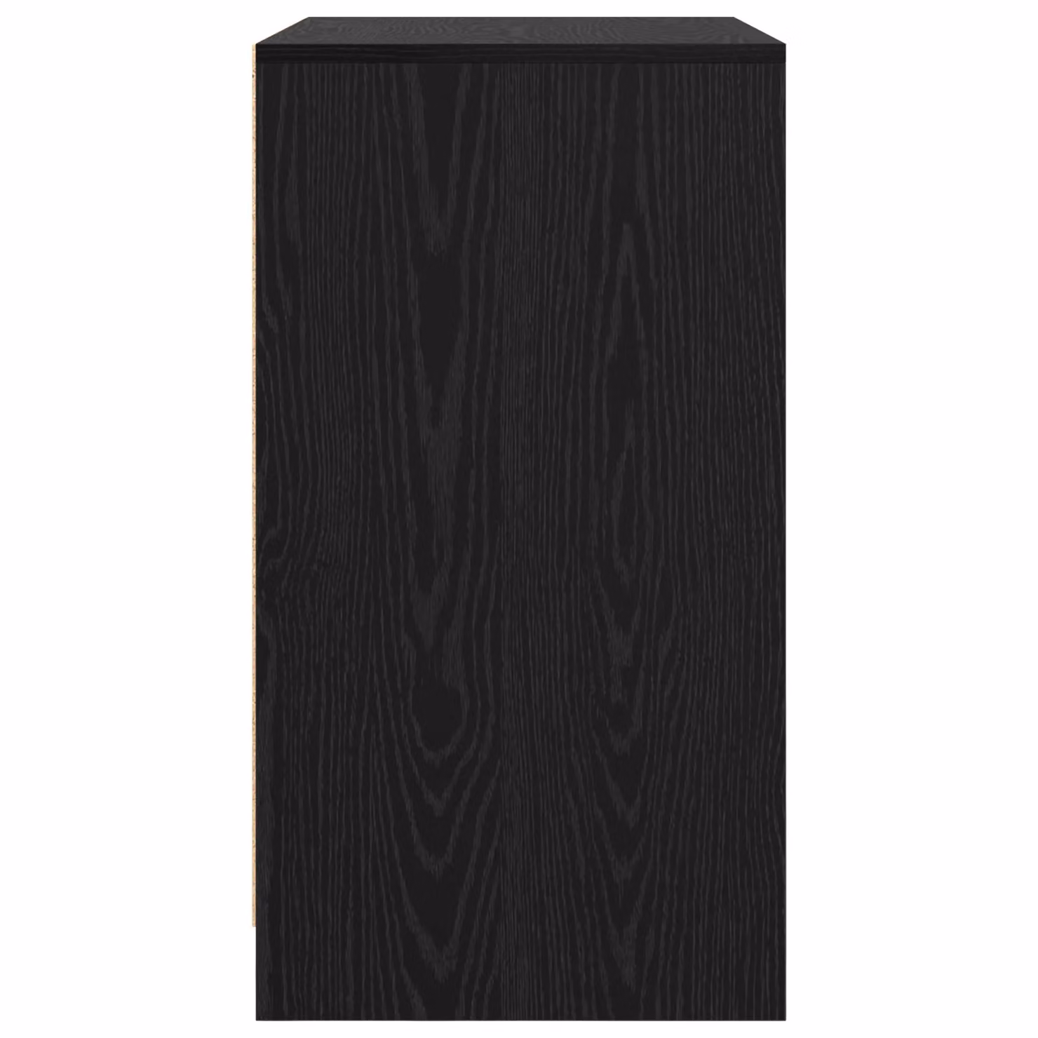 Berkfield Home Black Oak Sideboard with Door, W/D/H: 70 x 41 x 75 cm – 4
