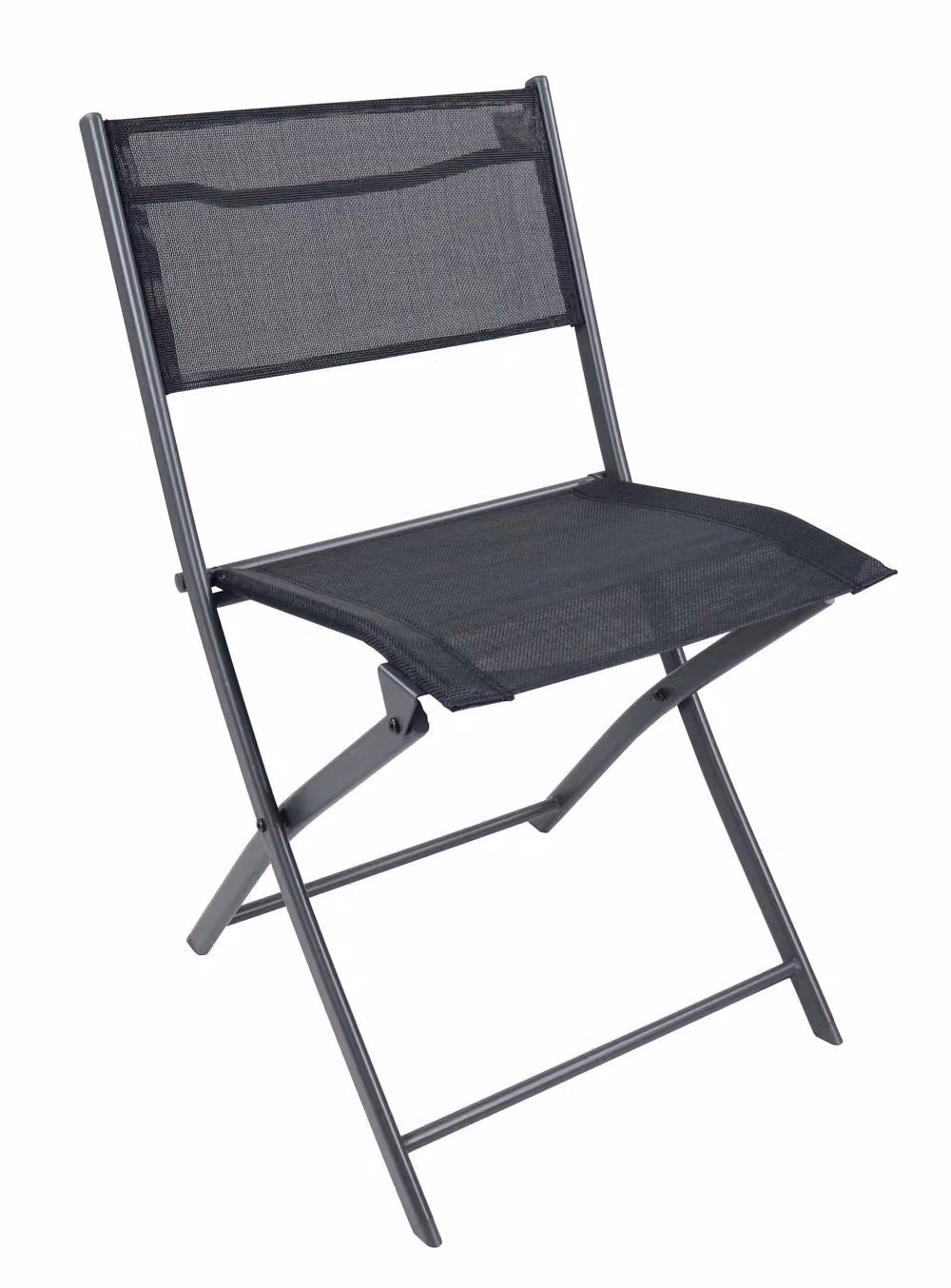 VCM Sumila 6-piece Black Metal Folding Garden Chair Set H 79 x W 45 x D 46 cm – 4