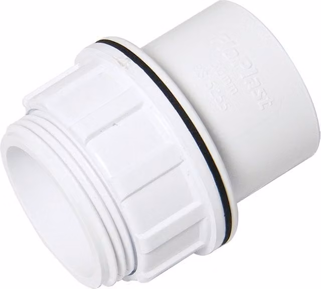 FloPlast Solvent Weld Waste Tank Connector, 32mm, White