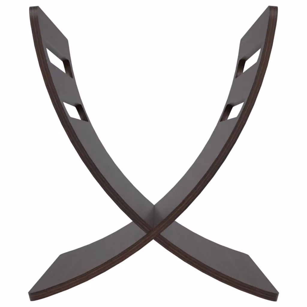 Berkfield Home Wooden Floor Standing Magazine Rack in Brown – 4