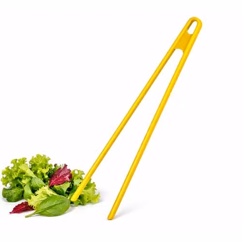 Orsina Silicone Kitchen Tongs, Heat Resistant and Non-Scratch, Yellow and Pink – 1