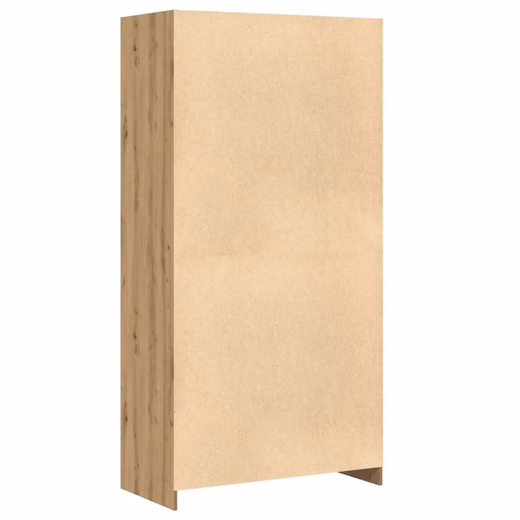 Berkfield Home Artisan Oak Wardrobe in Brown, W/D/H: 100 x 50 x 200 cm – 3