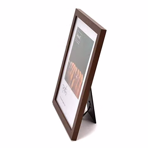 Widdop Modern Brown Wooden Square Single Photo Frame, W/H: 15.24 x 15.24 cm – 2