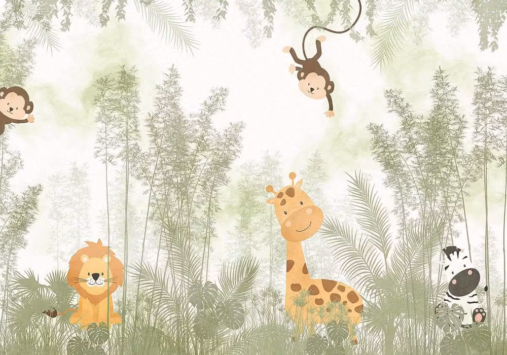 Superfresco Easy Roarsome Green Childrens Wall Mural, W: 300 cm, H: 280 cm – 2