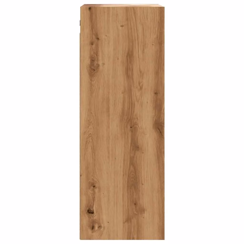 Berkfield Home Artisan Oak Hanging Wall Cabinet in Brown, W/D/H: 69.5 x 32.5 x 90 cm – 4