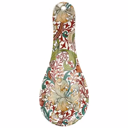 Leonardo Collection William Morris Golden Lily Floral Print Spoon Rest in Gold and Multicolour – 2
