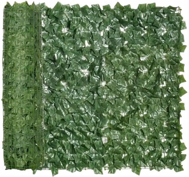 Kelvenix Artificial Leaf Hedge Panel Garden Fence in Green, 0.6m2 – 1