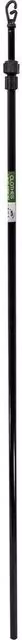 FLAVORA Extendable Outdoor Laundry Support Pole in Black Metal, W/D/H: 120 x 100 x 100 cm