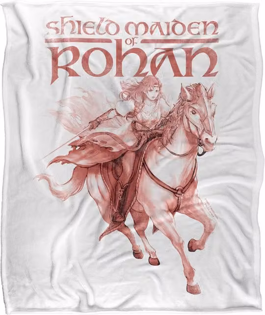 Warner Bros. Lord of the Rings War of the Rohirrim Hera Shieldmaiden of Rohan Maide Multicolour Polyester Blanket