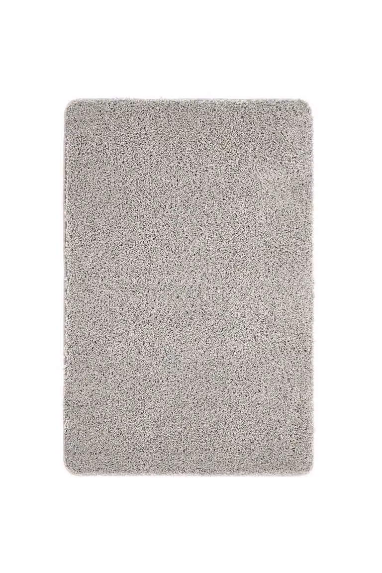 My Mat Buddy Rectangular Rug in Grey, W: 100 cm, L: 150 cm