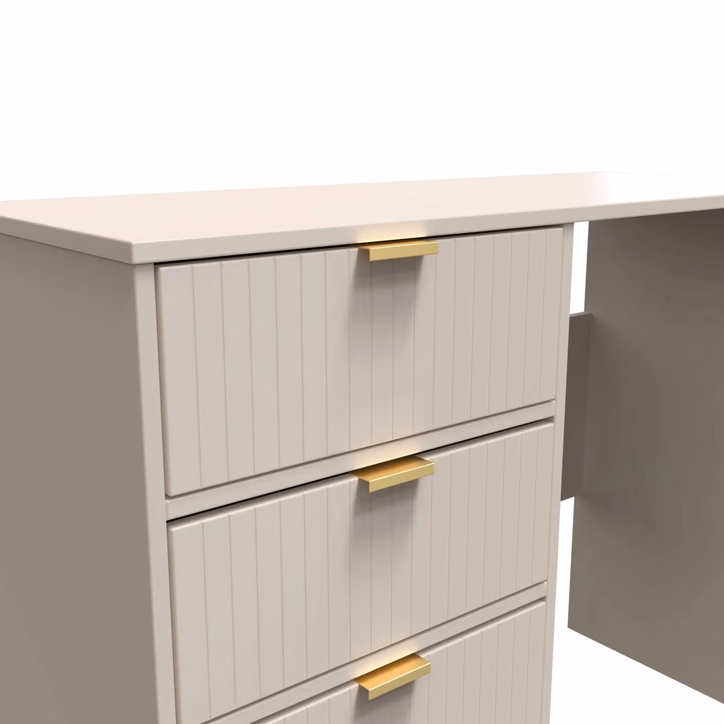 Ready Assembled 2 U Bexley 4 Drawer Vanity in Taupe – 2