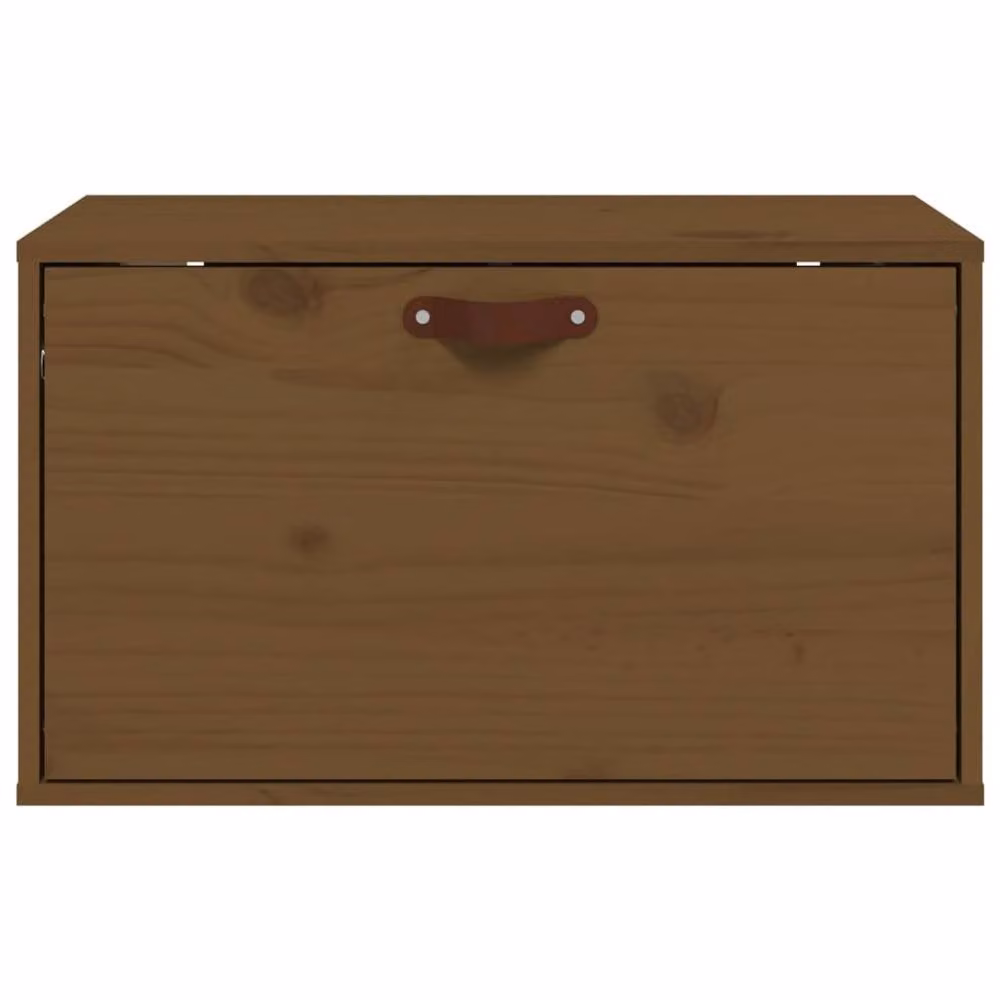 Berkfield Home Wall Cabinet in Honey Brown, Solid Pine Wood, W/D/H: 60 x 30 x 35 cm – 2