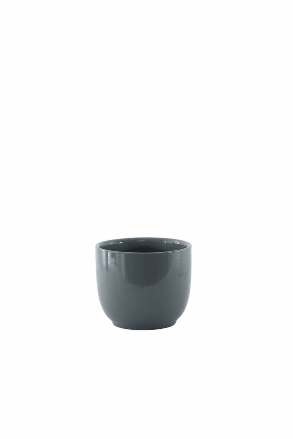 KDMD Hortus Cairo Ceramic Pot in Glossy Grey, 4 Pack, W: 12 cm, D: 10 cm – 2