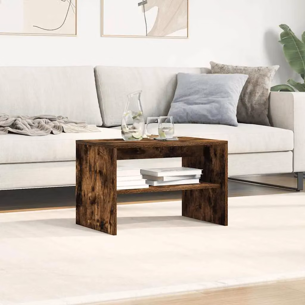 Berkfield Home Smoked Oak TV Cabinet in Brown, W/D/H: 60 x 40 x 40 cm – 4