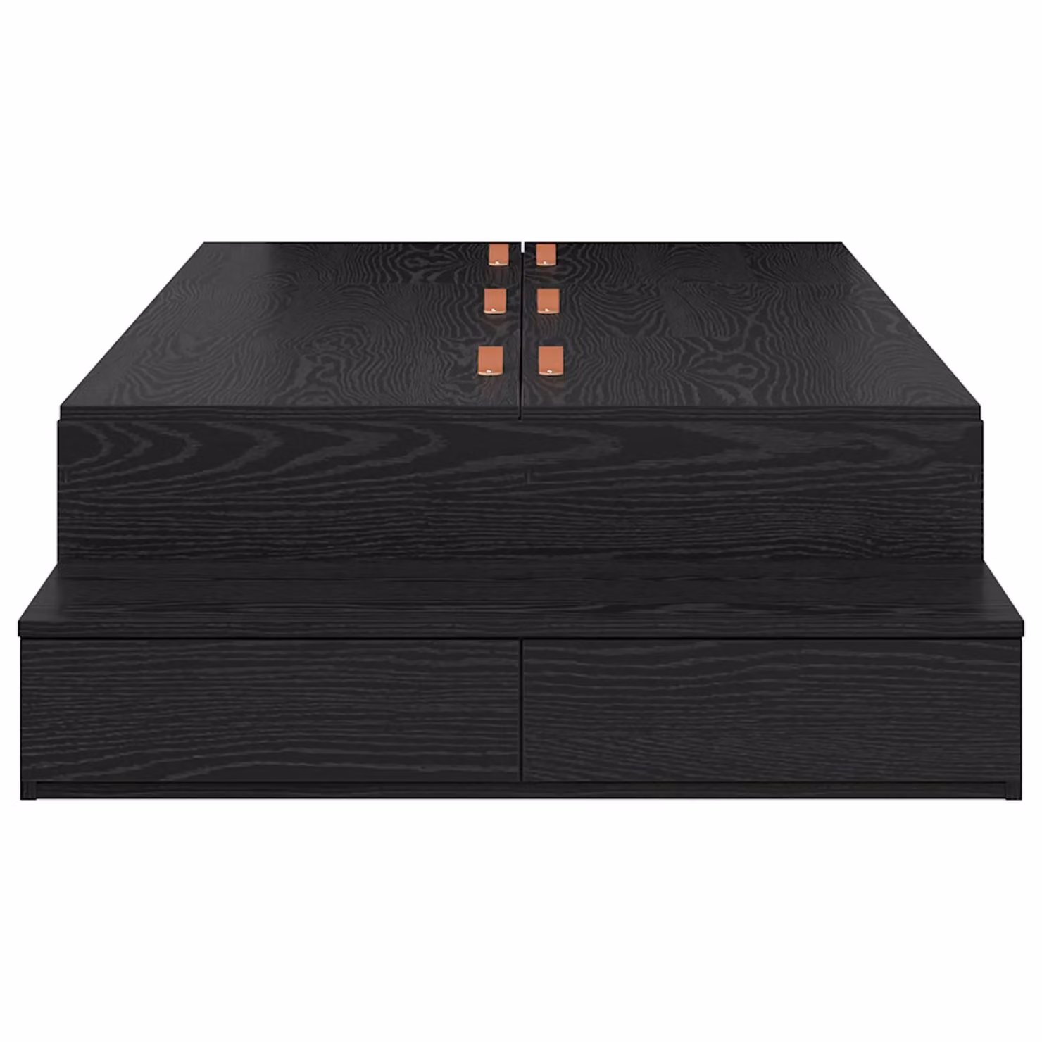 Berkfield Home Black Oak Engineered Wood Storage Bed Frame with Drawers W/D/H: 90 x 190 cm – 3