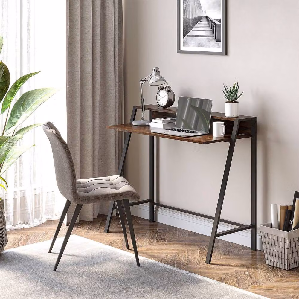 Wyld Haus Lune Writing Desk in Brown, W: 100 cm, D: 45 cm, H: 76 cm – 3