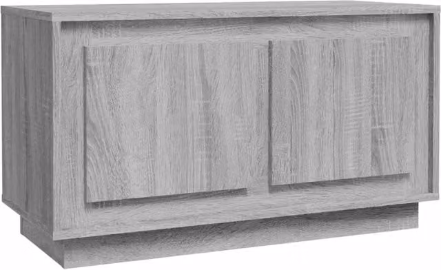 Berkfield Home Grey Sonoma TV Cabinet in Engineered Wood, W: 80 cm, D: 35 cm, H: 45 cm – 1