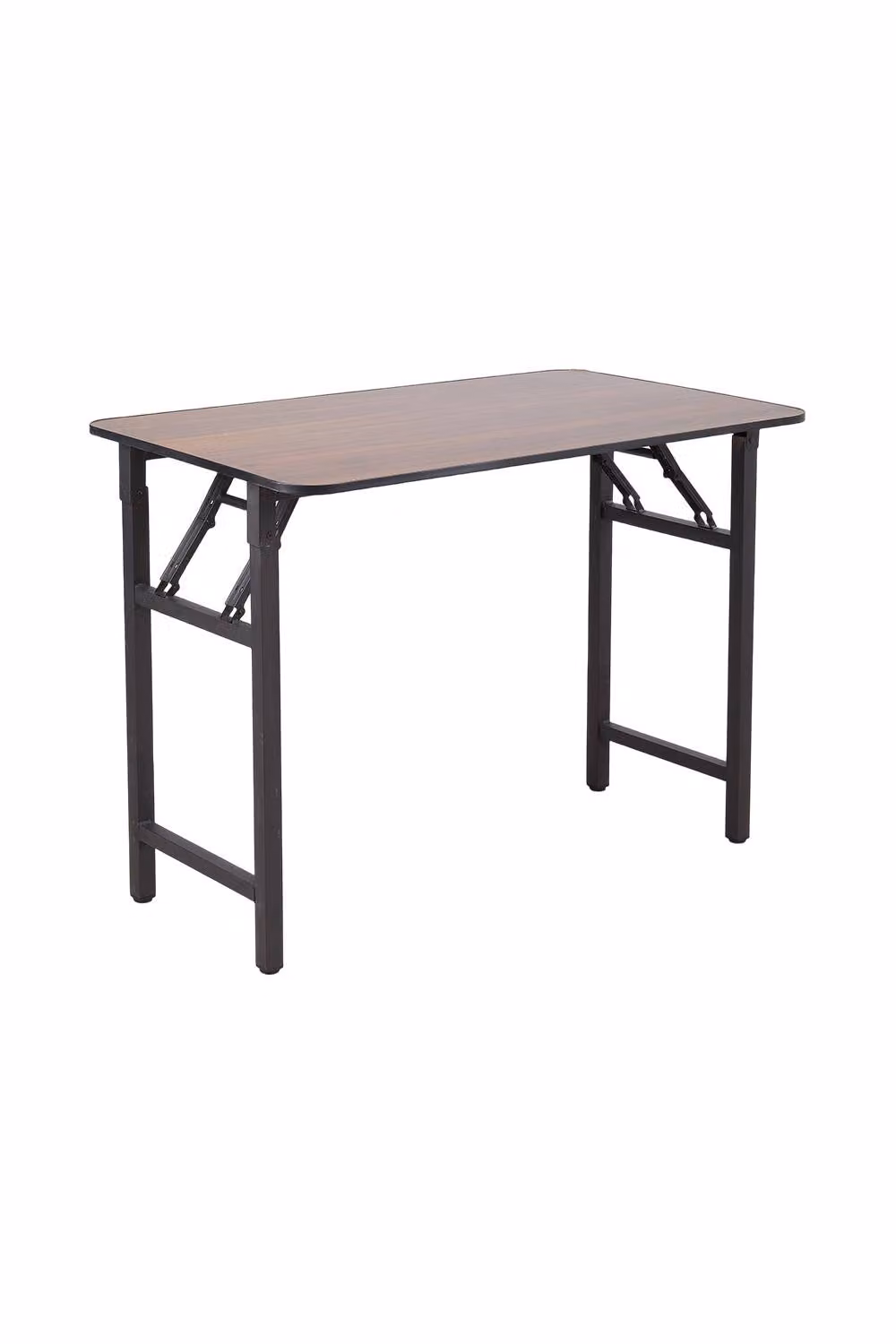 Living and Home Walnut Folding Table in Brown with Double Spring Mechanism – 2