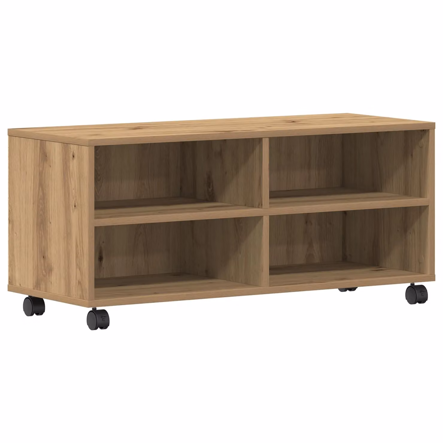 Berkfield Home Artisan Oak TV Cabinet in Brown, W/D/H: 90 x 35 x 35 cm – 2