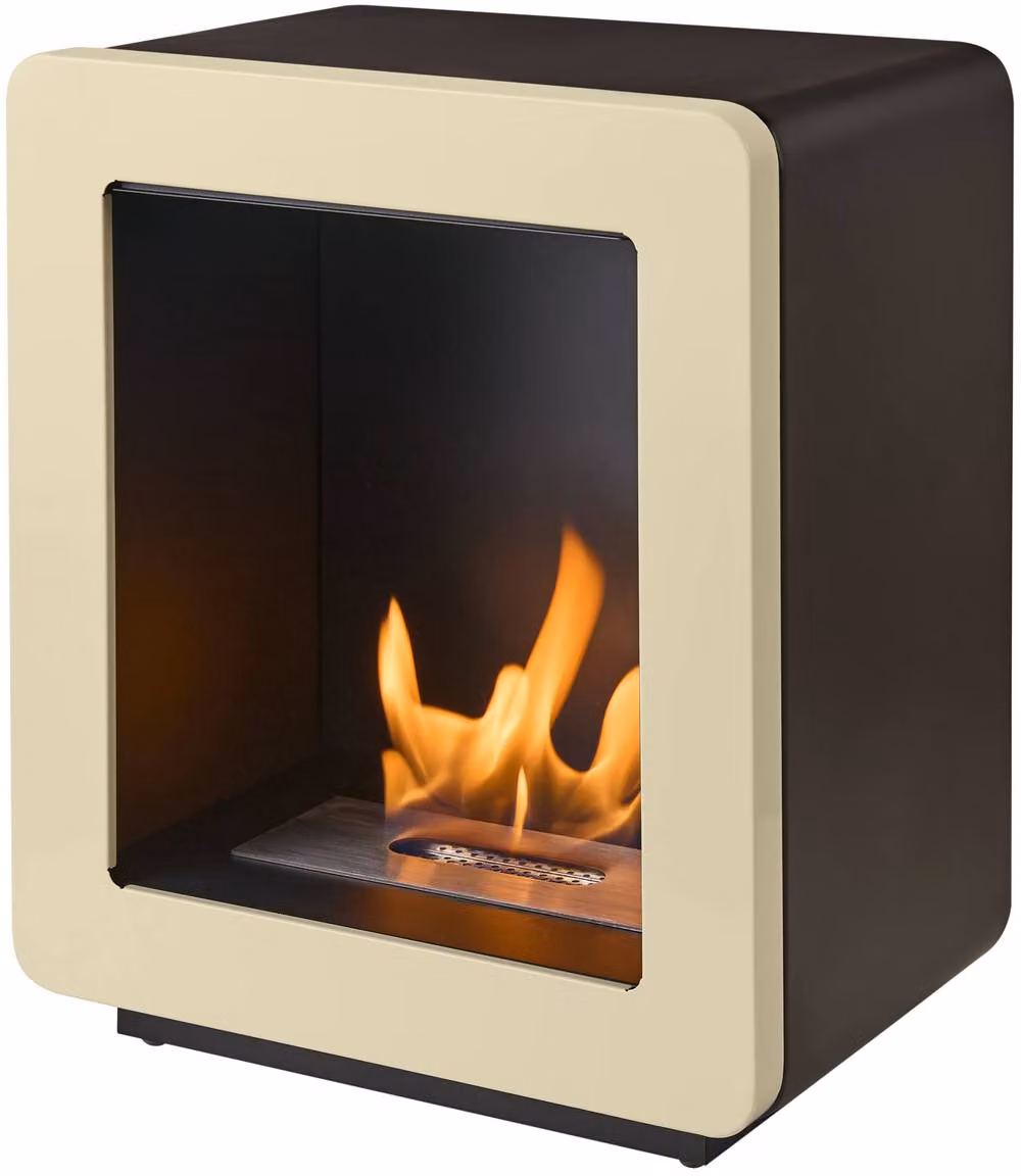 Adam Fires & Fireplaces Mira Bio Ethanol Stove in Beige – 6