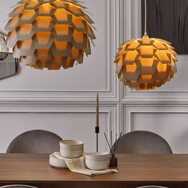 Wyld and Coco Grey Scandinavian Cone Pendant Lamp
