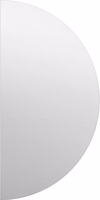 MirrorOutlet The Lunae Modern Round Hanging Mirror in Silver and Black with Glass and Wood
