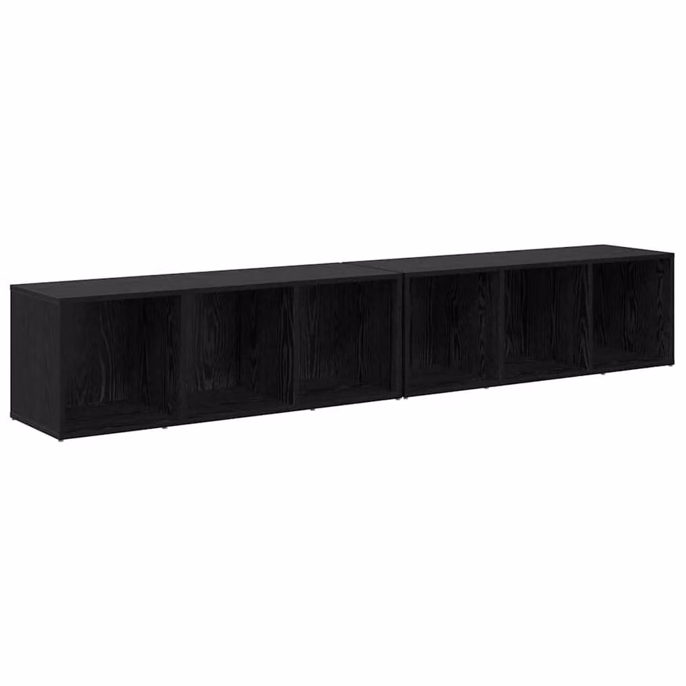 Berkfield Home Modern 2 Piece Black Oak Engineered Wood Set – 3