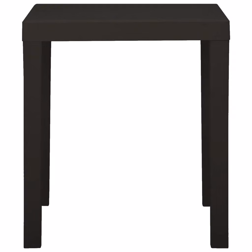 Berkfield Home Garden Table in Anthracite and Black Plastic, W/D/H: 79 x 65 x 72 cm – 3