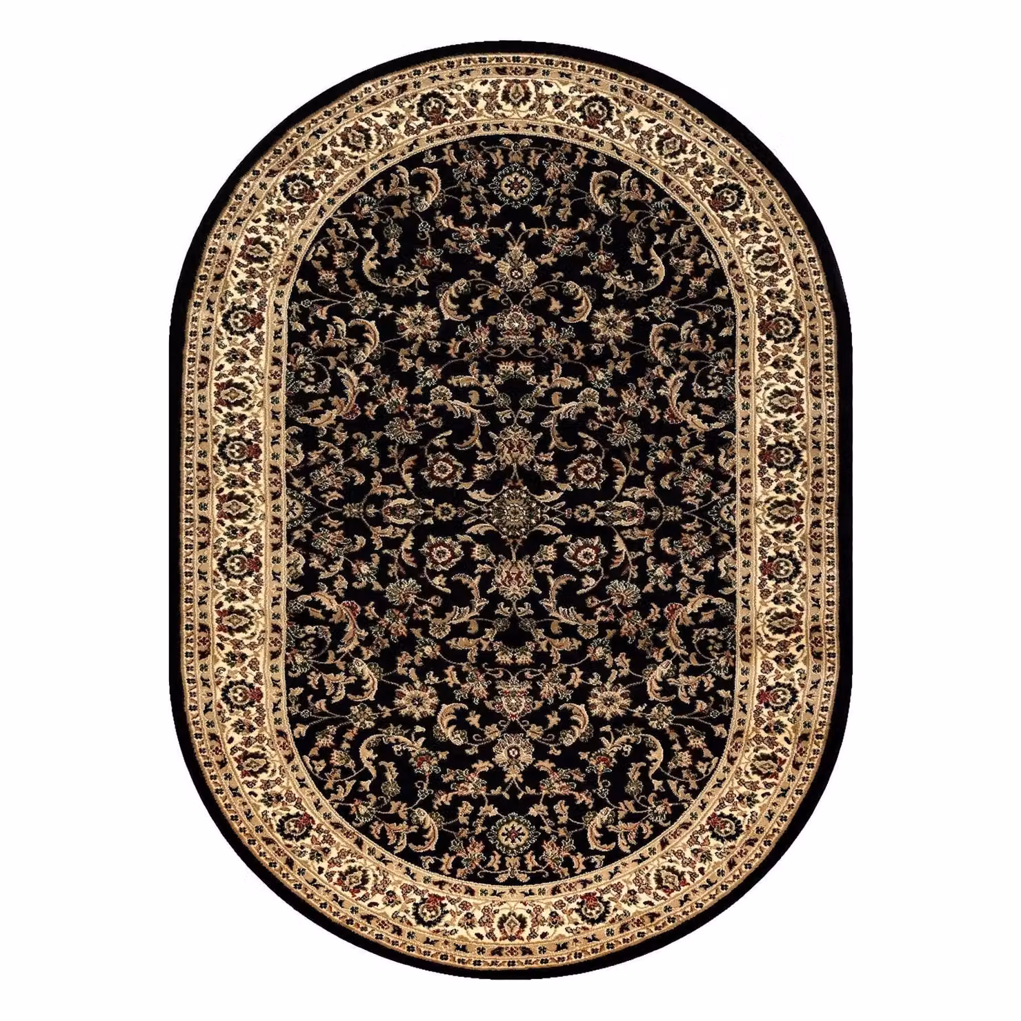 RugsX Royal Oriental Rug in Black, W/D/H: 180 x 100 x 1 cm – 2
