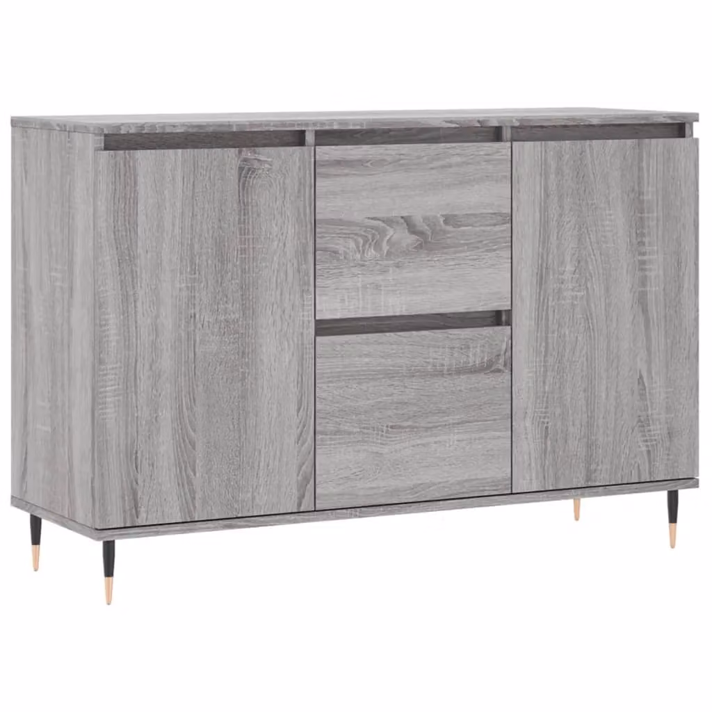 Berkfield Home Grey Sonoma Sideboard in Engineered Wood, W/D/H: 104 x 35 x 70 cm – 2