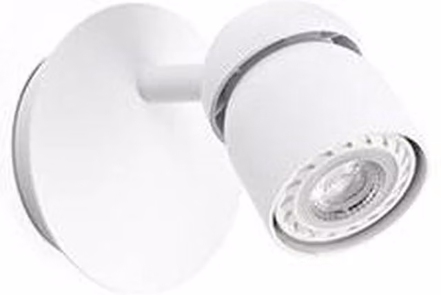 Faro Coco White Adjustable LED Cylinder Wall Spotlight with GU10 Fitting