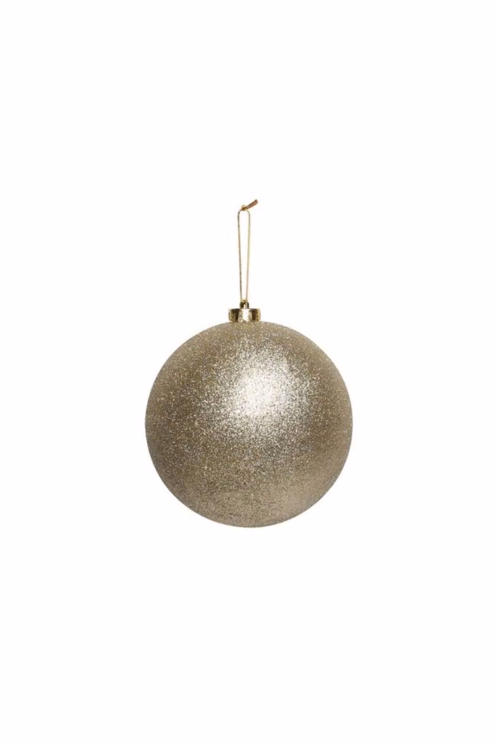 KDMD Gold Champagne Glitter Shatterproof Christmas Bauble, Diameter: 15 cm – 2
