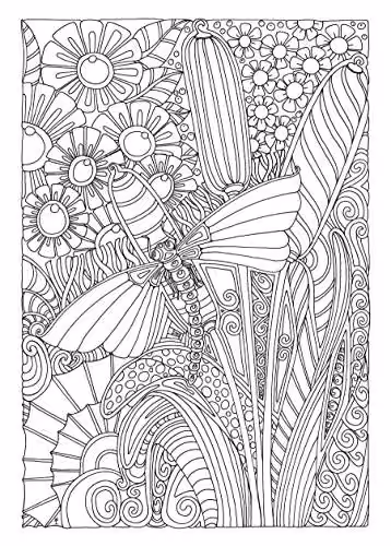 Creative Haven Entangled Dragonflies Colouring Book – 2