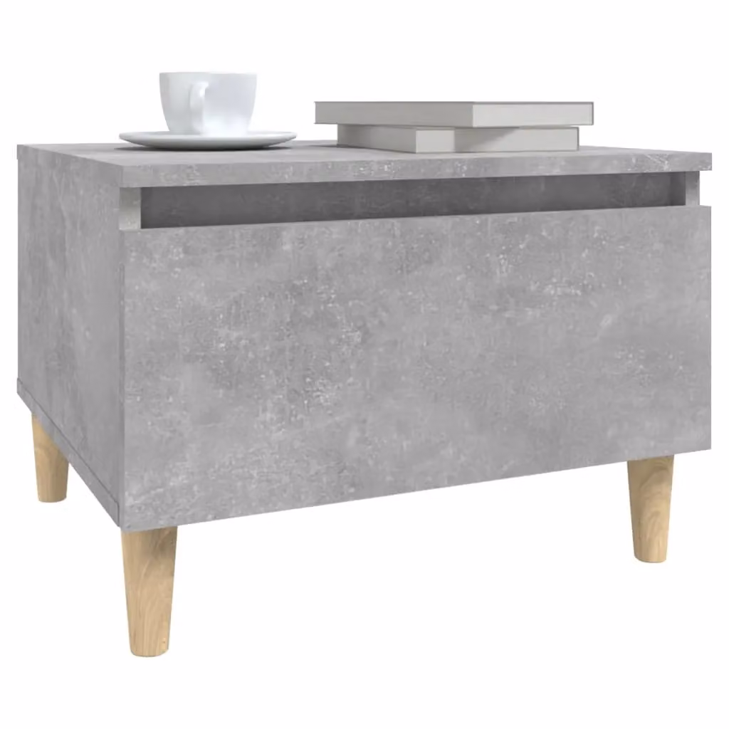 Berkfield Home Grey Side Table in Engineered Wood, W: 50 cm, D: 46 cm, H: 35 cm – 2