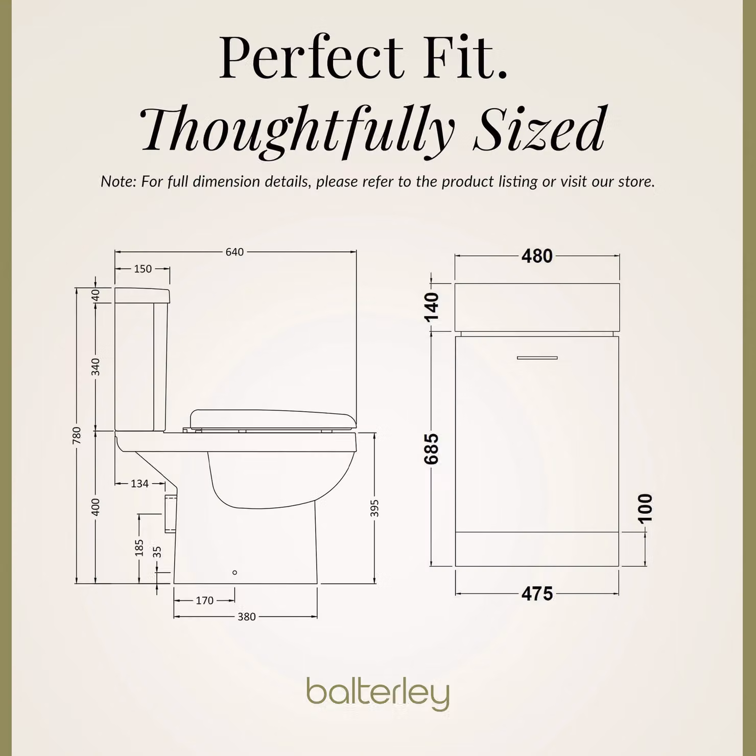 Balterley Gloss White Floor Standing Cloakroom Vanity and Toilet Set – 3