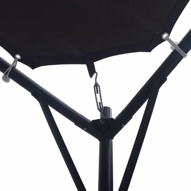 Berkfield Home Gazebo Pavilion Tent Canopy with Steel Frame, Anthracite and Black, W: 300 cm, D: 300 cm, H: 260 cm