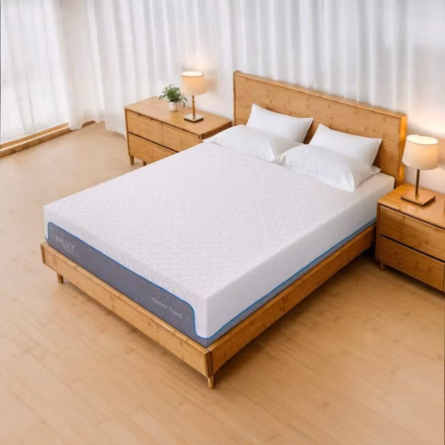 Mlily Bamboo Superb Memory 2500 Hybrid Pocket Mattress, White, W/D/H: 90 x 190 cm