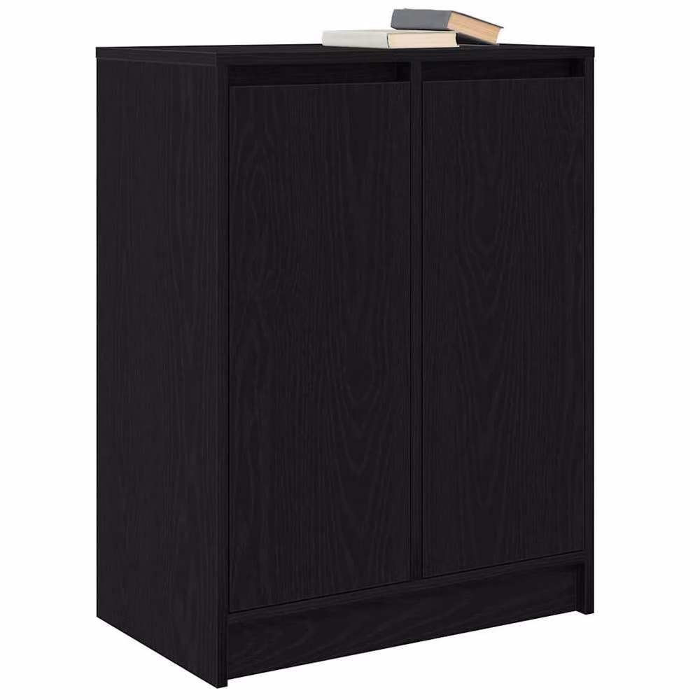 Berkfield Home Black Oak Sideboard, W/D/H: 57 x 34 x 76 cm – 3