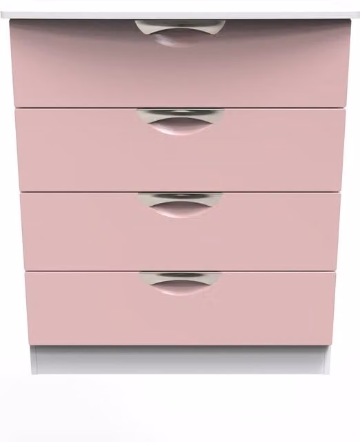 2 U Holborn 4 Drawer Chest in Dusty Pink – 1