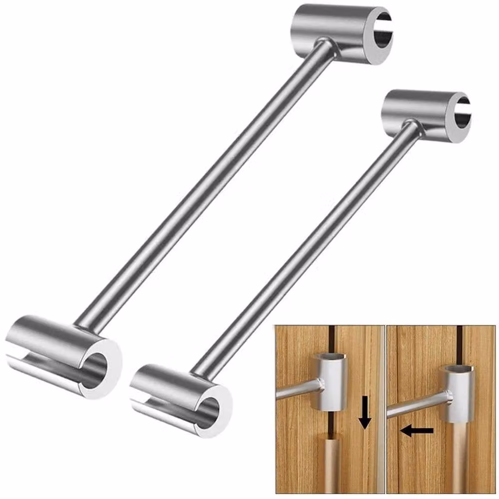 FLAVORA Silver Steel Door Hinge Adjustment Tool Double-sided Wrench Repair Spanner – 4