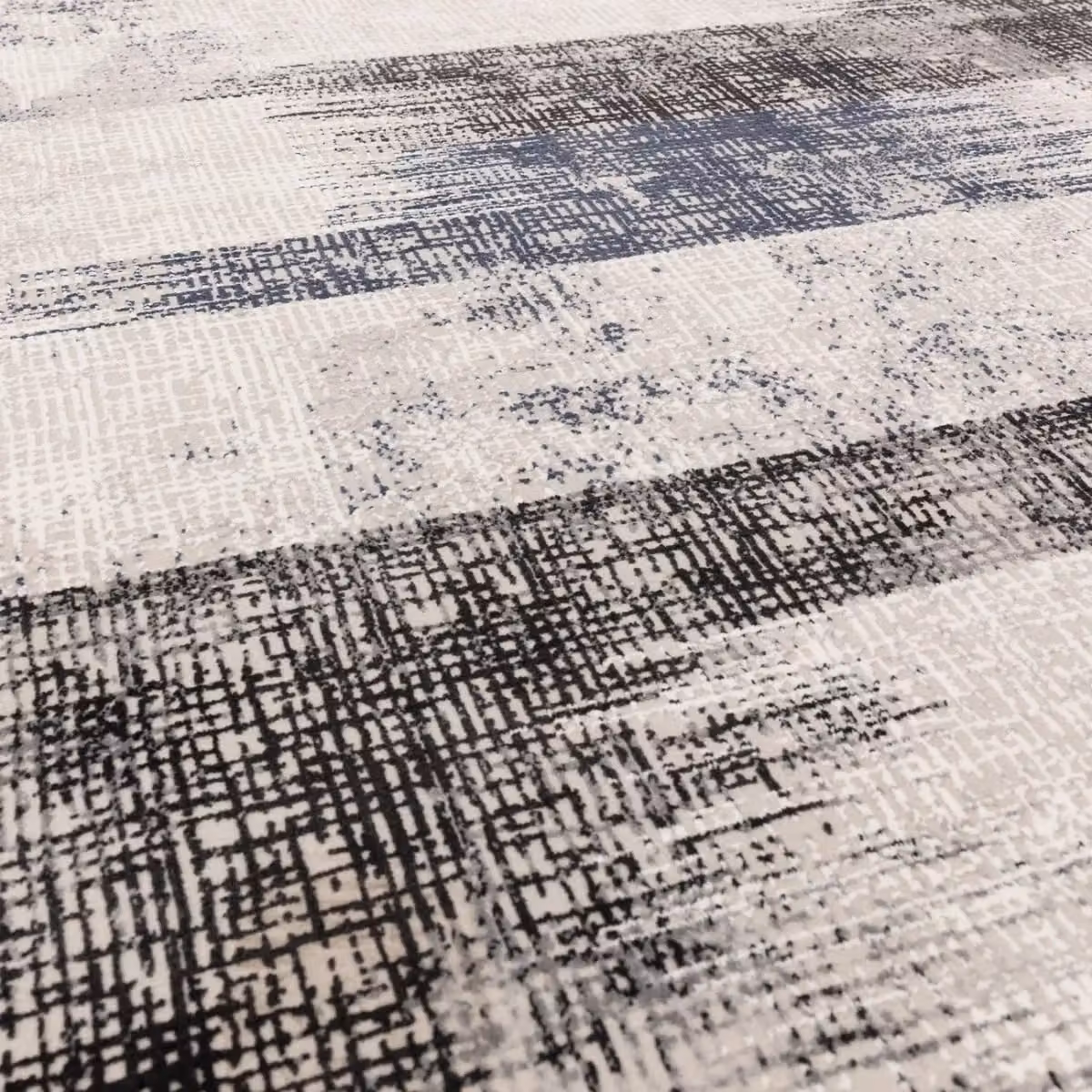 The Rug Shop UK Blue Modern Abstract Easy to Clean Area Rug W: 200 cm, D: 290 cm – 1