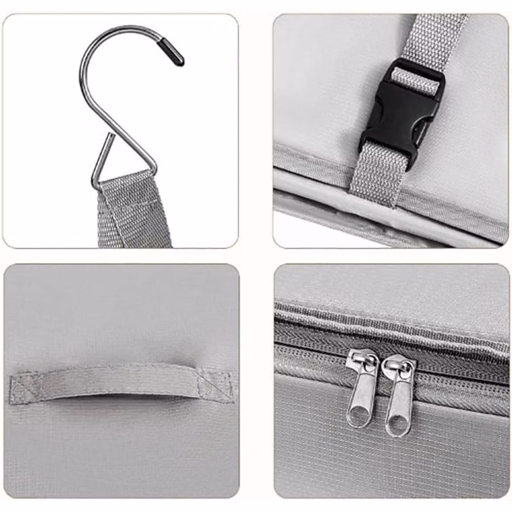 VOGREX Hanging Compression Packing Cube for Travel in Grey and Multicolour – 2
