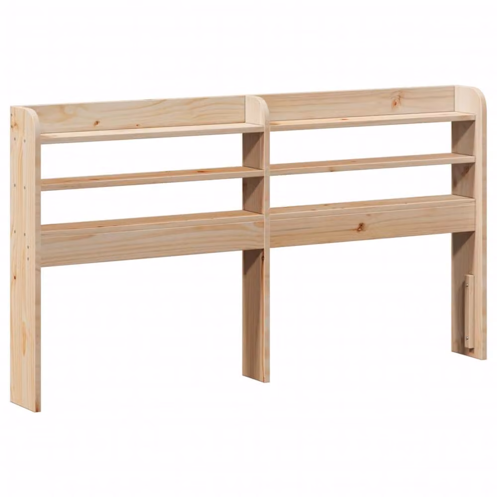 Berkfield Home Rustic Solid Wood Pine Bed Frame in Brown, W/D/H: 160 x 200 cm – 2