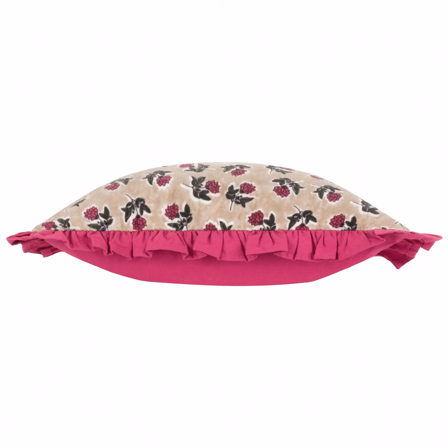 Paoletti Kemble Floral Square Cotton Cushion in Pink and Purple, W/D/H: 45 x 45 x 45 cm – 3