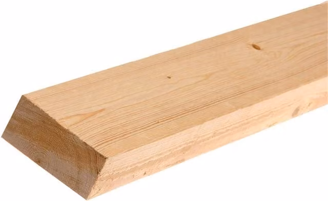 Snowdon Timber Products Ltd Pack of 4 Natural Planed Softwood Square Edge Timber, W: 94 mm, H: 27 mm, L: 2.4 m