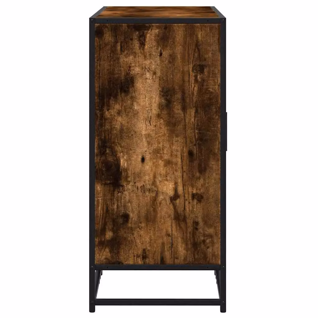 Berkfield Home Smoked Oak Sideboard in Brown, W/D/H: 92 x 35 x 76 cm – 4